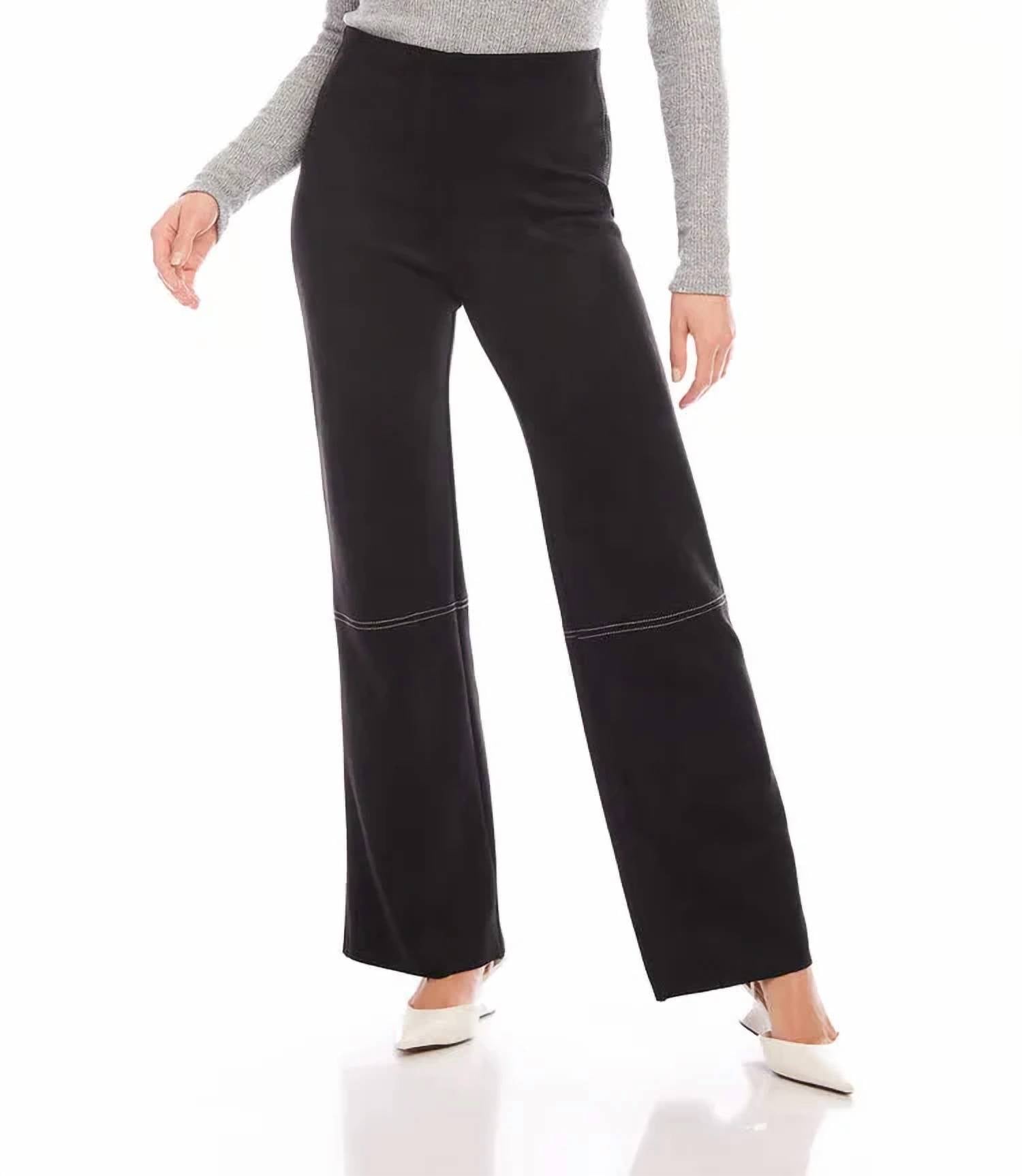 Karen Kane - Fanna Faux Suede Stitch Pants