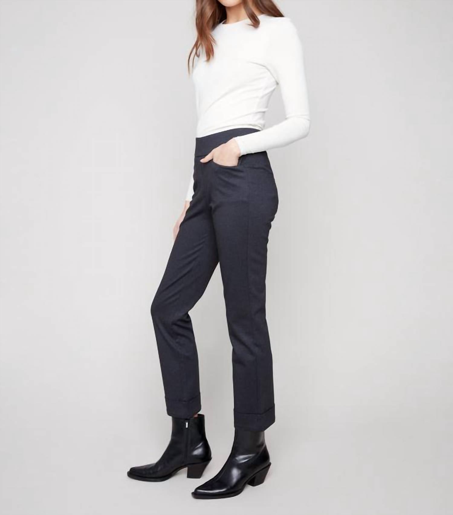 Charlie B - Cuffed Ponte Pants