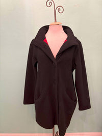Dolcezza - Women's Long Knit Coat With Hood