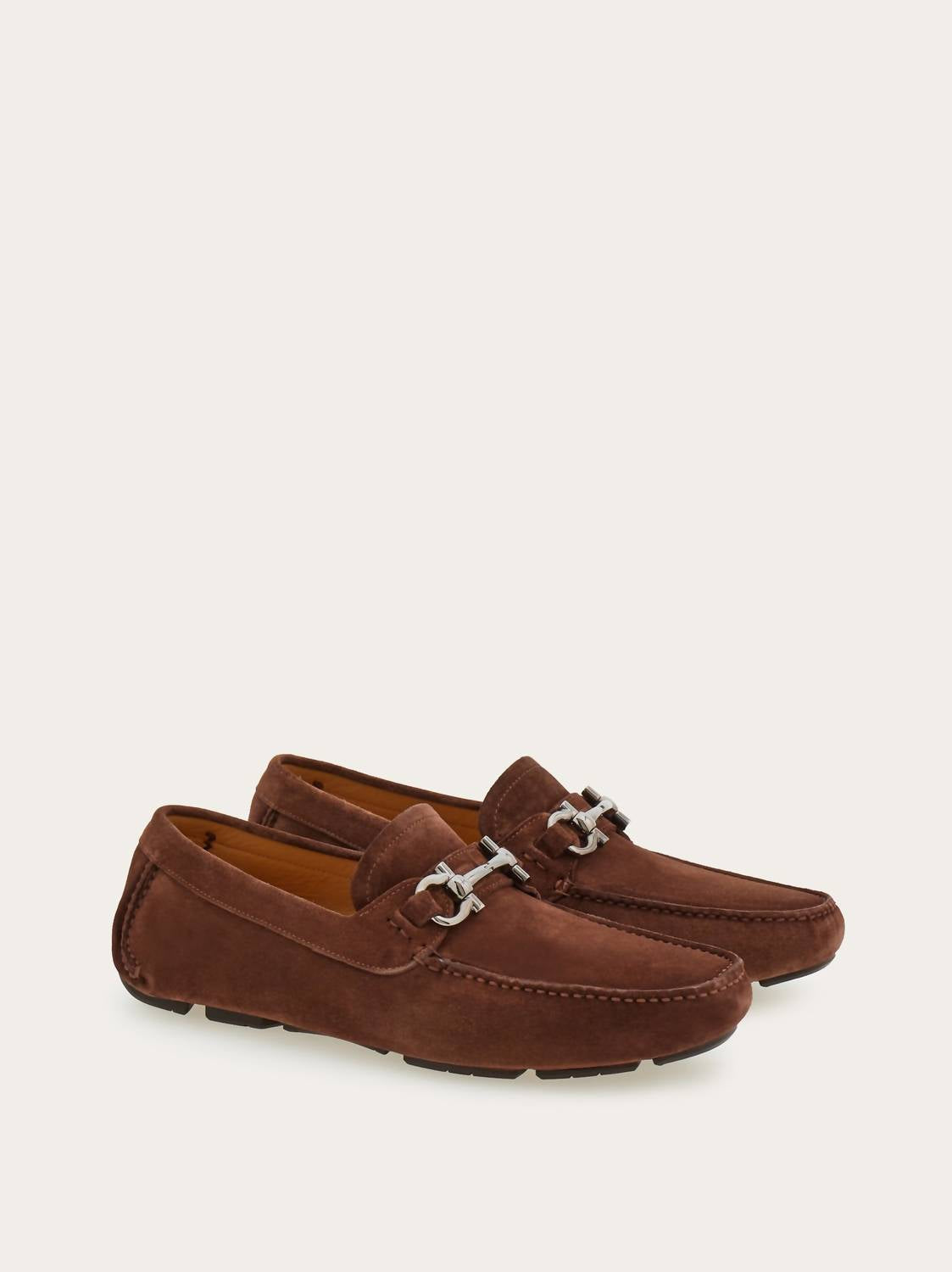 Salvatore Ferragamo - Men's Driver With Gancini Ornament Loafer