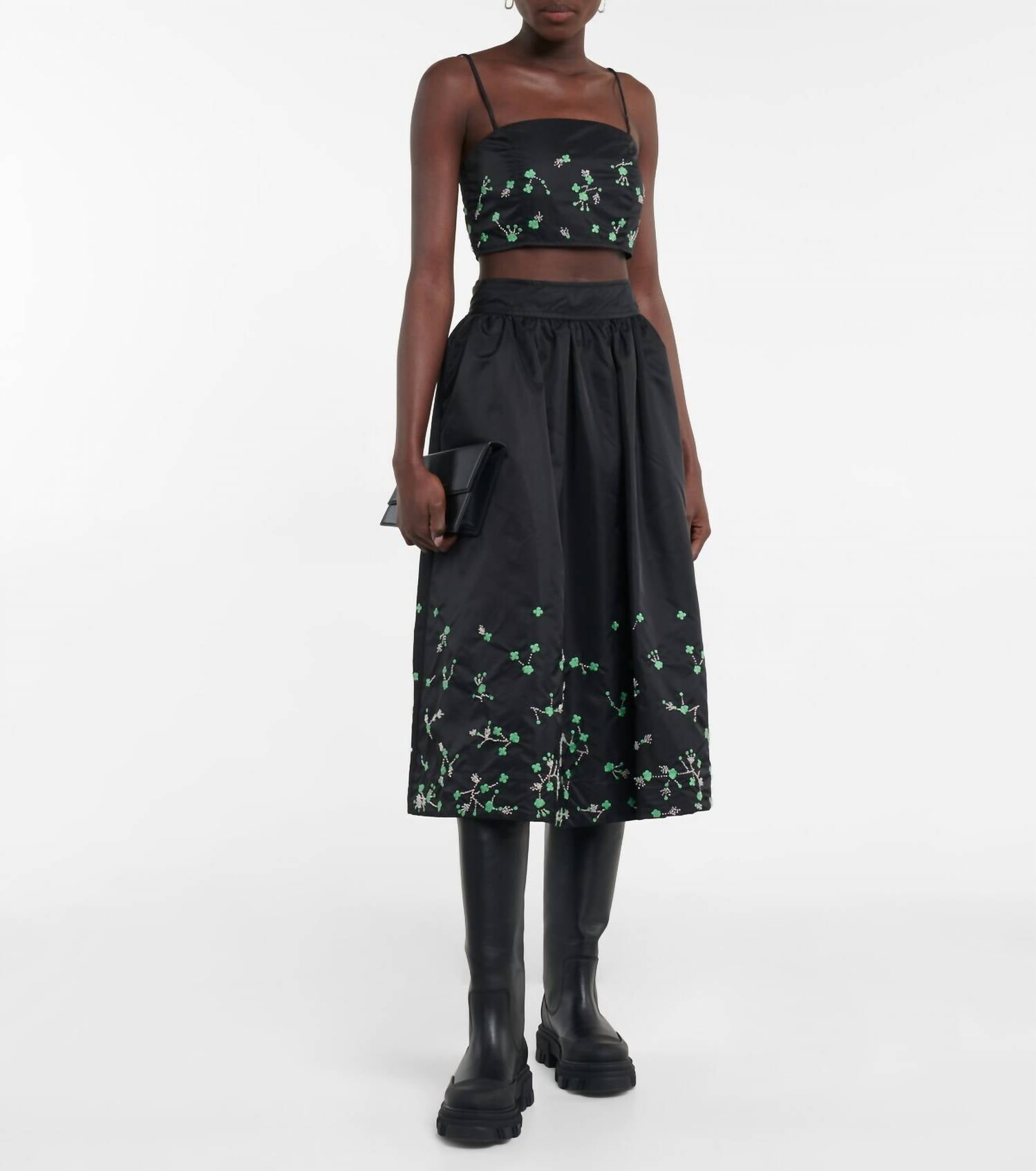 Ganni - Beaded Midi Skirt
