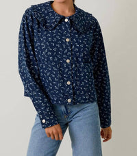 Le Lis - Mckenna Floral Peter Pan Collar Jacket