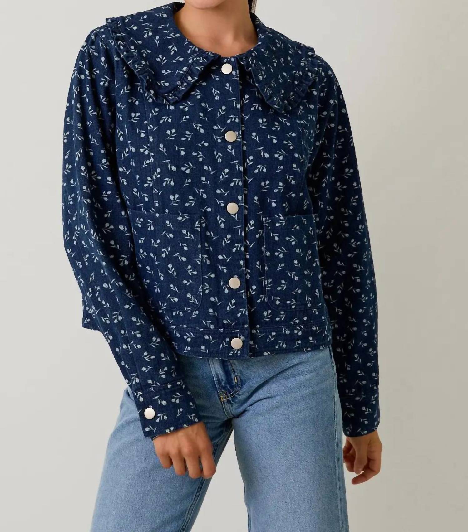 Le Lis - Mckenna Floral Peter Pan Collar Jacket