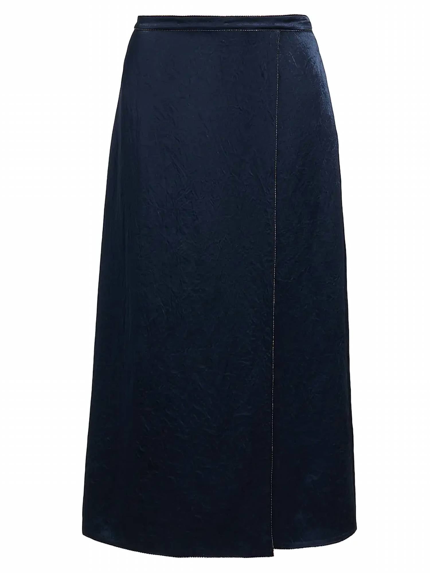 Vince - Beaded Boarder Front Slit Skirt