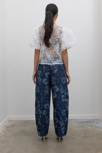 Collective - Floral Embroidered Organza Blouse