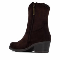 Refresh - Women's Italian Western Suede Ankle Booties