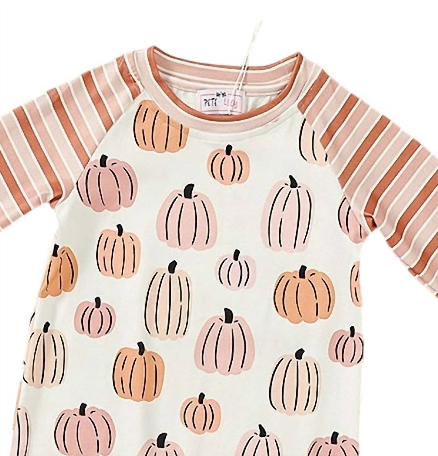 Pete + Lucy - Boys Denim Pumpkin Romper