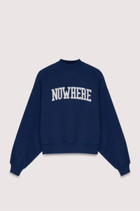 The New Society Girl's Nowhere Sweatshirt in navy - kids' sweater