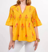 Ivy Jane - Mara V Neck Floral Top