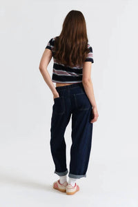 Daze - Villa Drawstring Barrel Leg Jeans