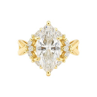 Allyanna Gifts - Women's Marquise Moissanite Cluster Ring