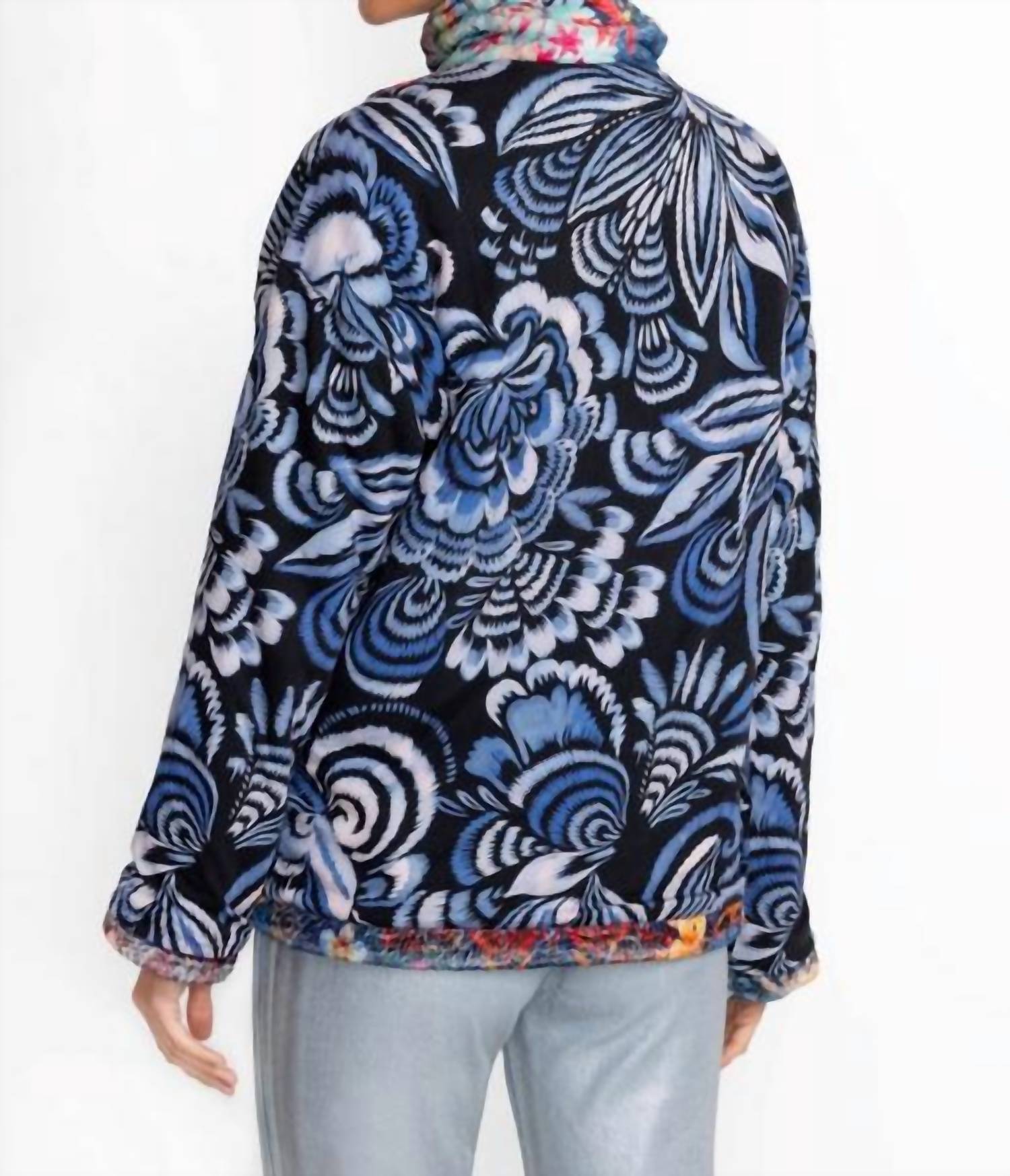 Johnny Was - Joan Zip Sherpa Jacket -Plus