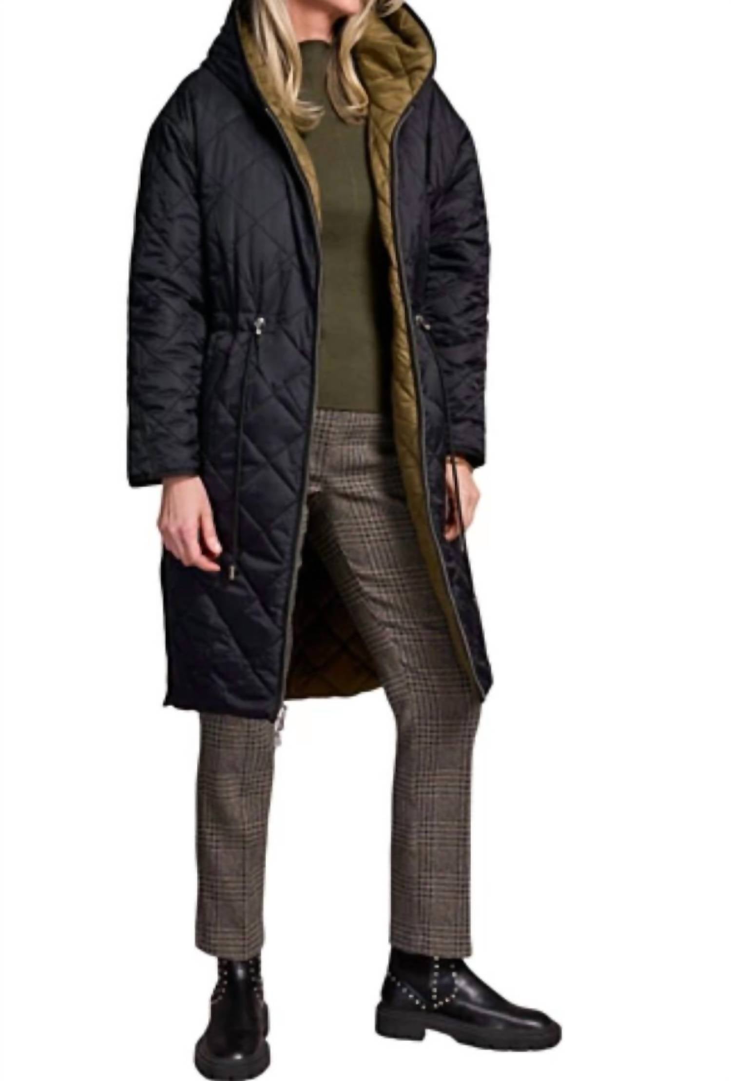 Tribal - Reversible Quilted Hooded Puffer Jacket