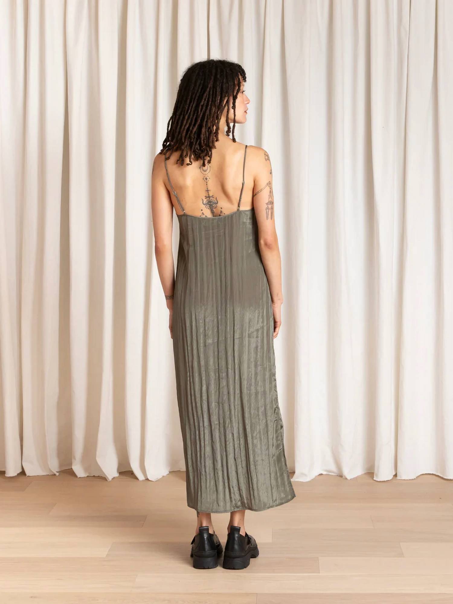 Ali Golden - Square Neck Slip Dress