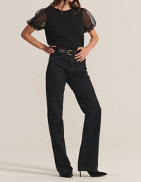 Velvet By Graham & Spencer - Cotton Slub Novelty Justine Top
