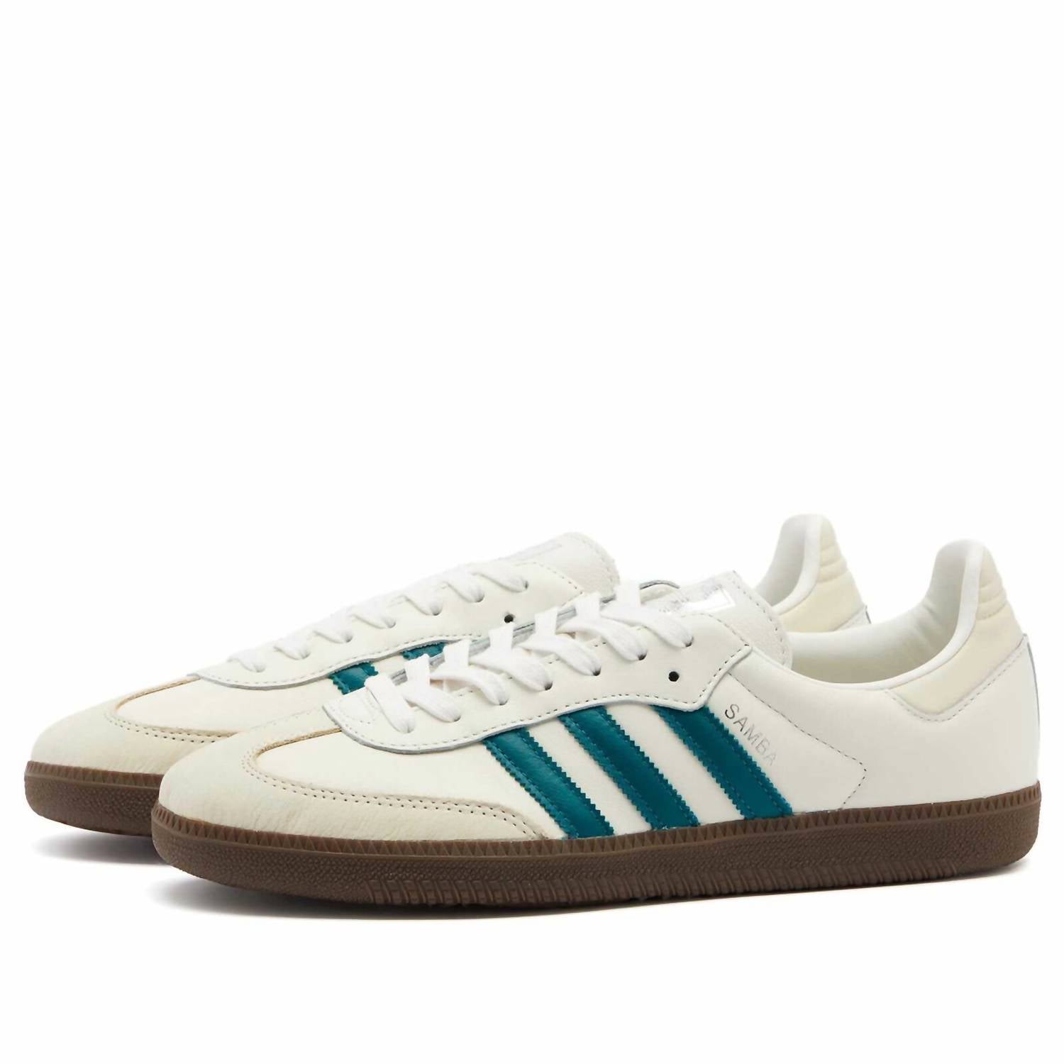 adidas Women’s Sambae Og Sneakers in cloud white teal wonder white - women's sneaker