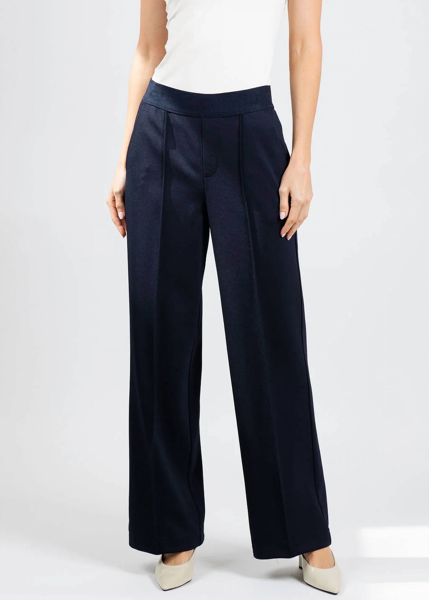 Oui - Pull-on Straight Pants