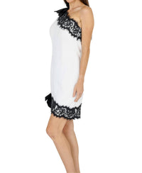 Akalia - Zeena One Shoulder Lace Mini Dress