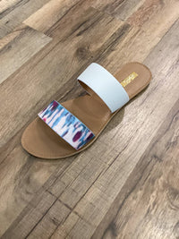 Insignia - Women's Two Strap Tye Dyed Sandals