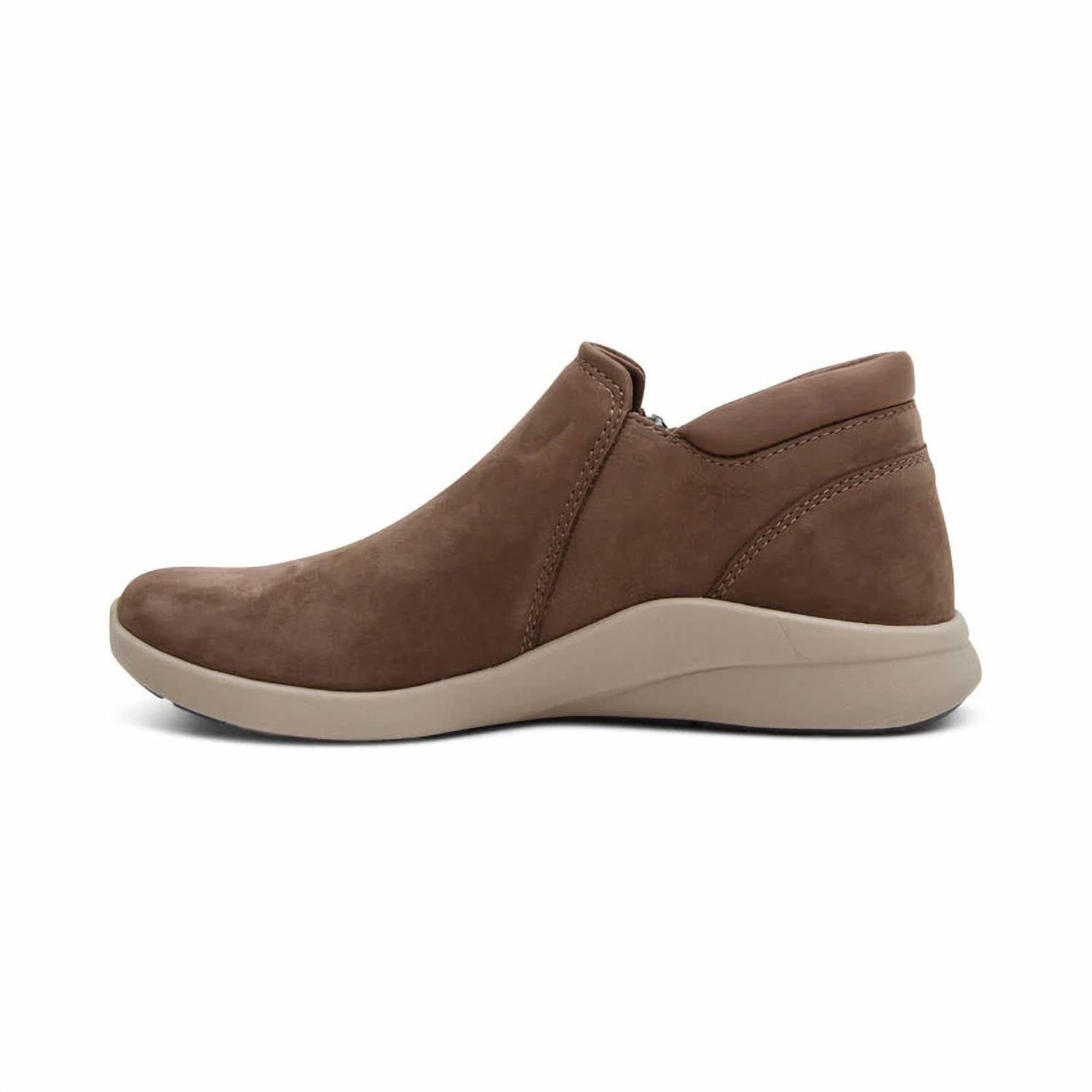 Aetrex Women's Addie Boot in brown - women's shoe - alternate view