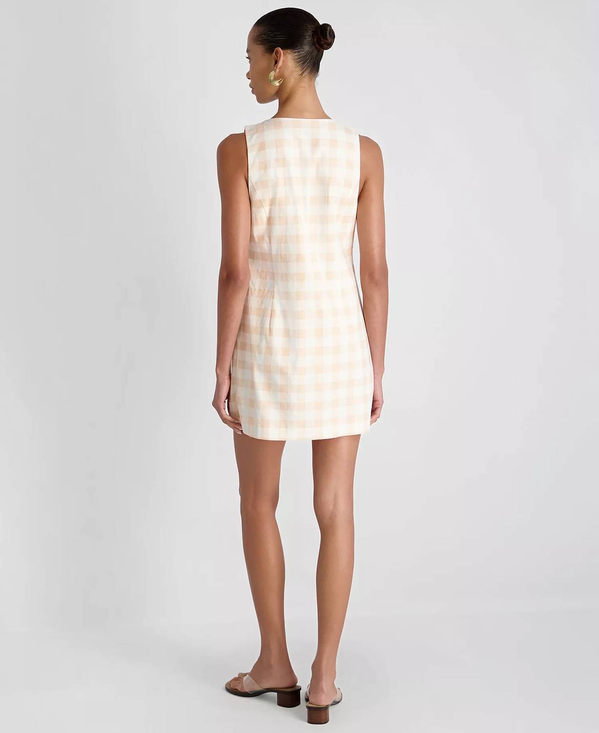 French Connection - V-neck Gingham Dress