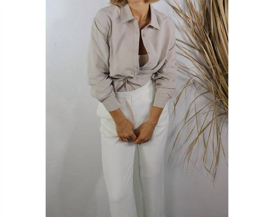 Mulla - FRONT TWIST BUTTON DOWN SHIRT