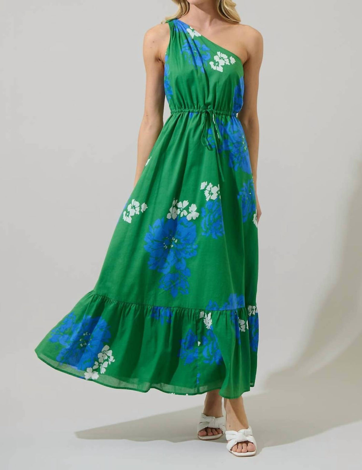 Sugarlips - Hemmi Floral Elya One Shoulder Maxi Dress