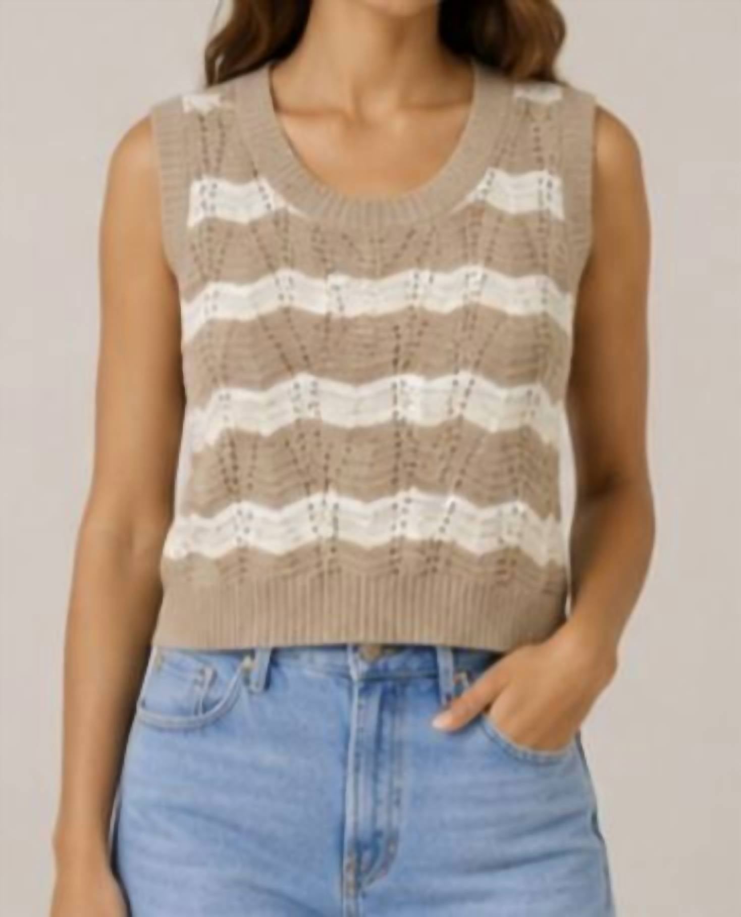 J. Society - Ric Rac Stripe Vest