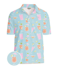 Tipsy Elves - Cocktail Caddy Golf Polo