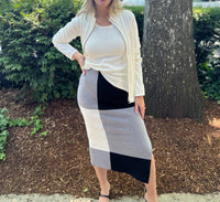 Pure Amici - Mock Neck Zip Sweater