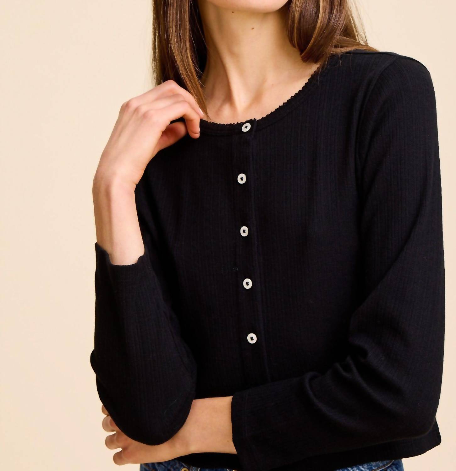 Mille - Bibi Pointelle Cardigan