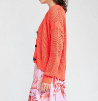 Self Contrast - Maggie Fishnet Cardigan