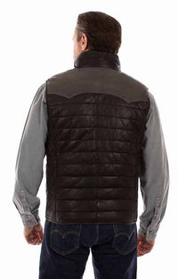 Scully - Men's Puffer Leather Vest