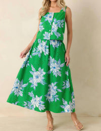 Entro - Eyelet Skirt Set