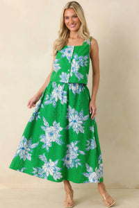 Entro - Eyelet Skirt Set