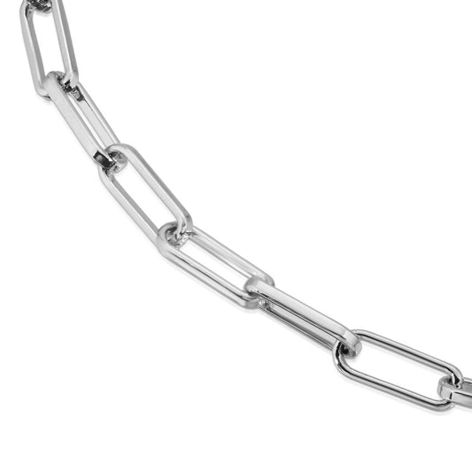 Eklexic - Women's Elongated Link Lariat Necklace