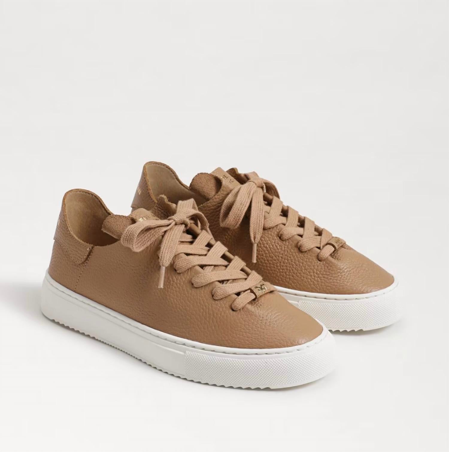Sam Edelman - Women's Poppy Leather Lace-up Chunky Platform Low Top Flats Sneakers