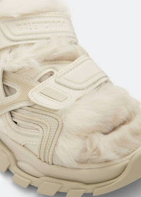 Balenciaga - Women's Faux Fur Rubber Mesh Track Sandals