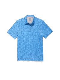 Flags & Anthem Mvp Polo Shirt in blue floral - men's shirt - view 5