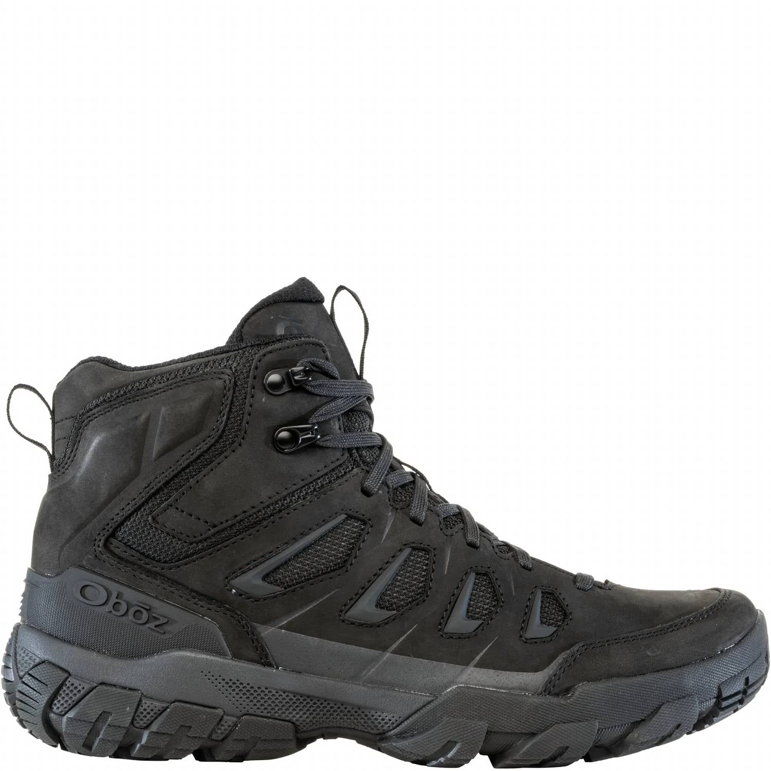 Oboz Men's Sawtooth WIDE Mid B-Dry Waterproof Boots in charcoal - men's boots