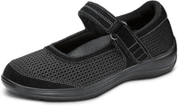 Orthofeet Women's Chattanooga Mary Jane Orthopedic Shoes in black - women's shoe - detail view