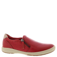 EARTH Women's Elsie Leather Slip On in red - women's sneaker