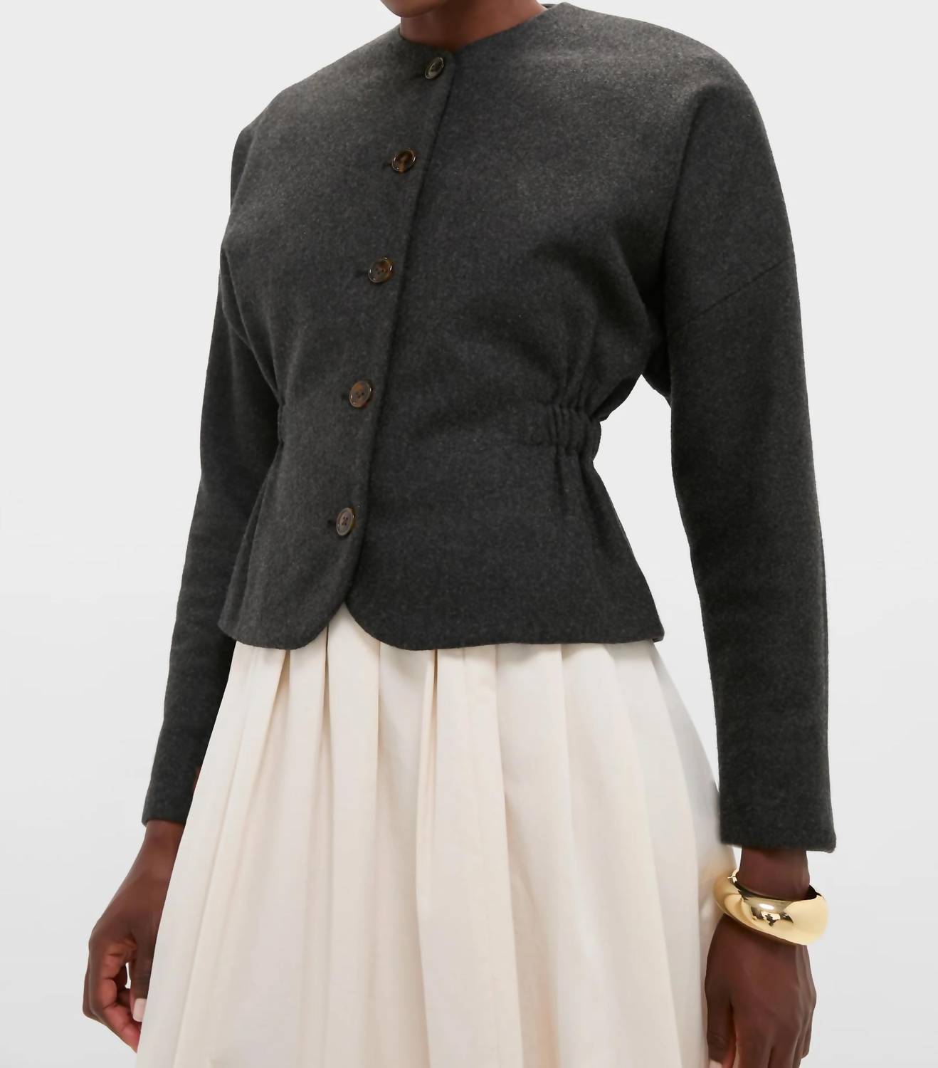 EMERSON FRY Atelier Cinch Jacket in charcoal light - women's jacket