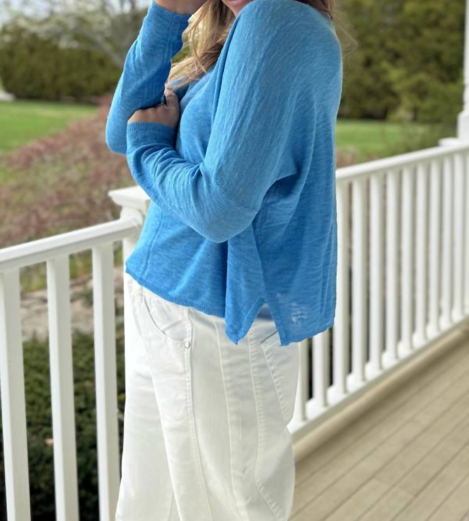 Mint - Boxy Cut Crew Sweaters
