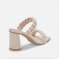Dolce Vita Women's Paily Pearl Heels in vanilla pearls - women's sandal - view 5
