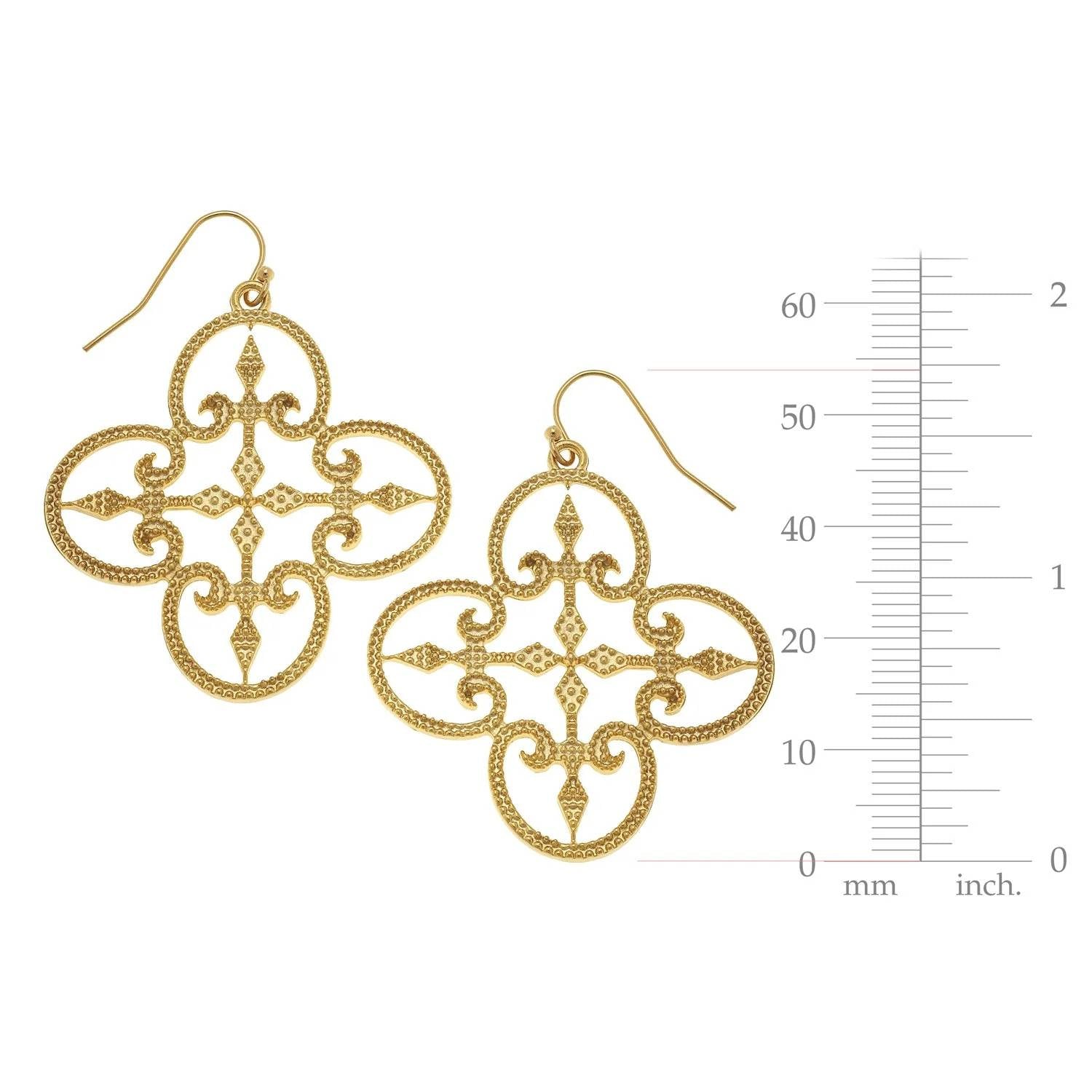 Susan Shaw - Women's Filigree Clover Earrings