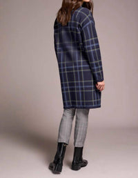 Tribal - Double Knit Plaid Coatigan