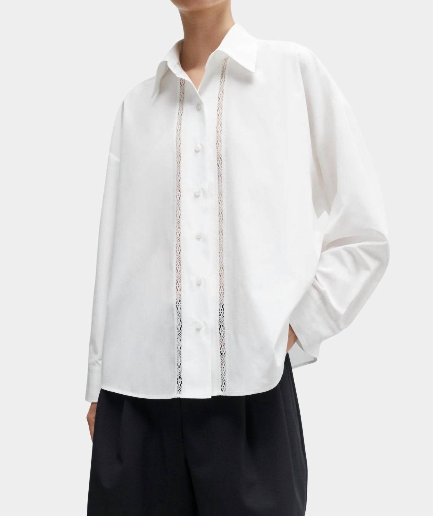 Cordera - Lace Button Down Shirt