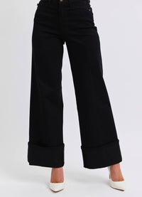 Judy Blue - High Waisted Retro Wide Cuffed Denim Jean