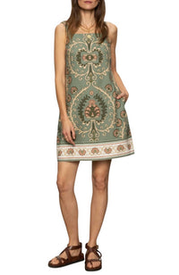 Sanctuary Tapestry Shift Dress in mezzo sage - women's dress